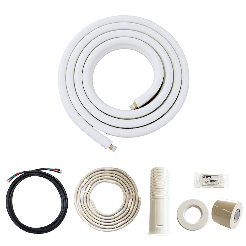 Mini Split Air Conditioning Installation Kit 16 ft Insulated Copper Line Set 1/4” x 3/8”
