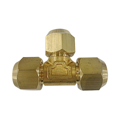 Refrigerant Brass Flare Union Tee and Nut Kit